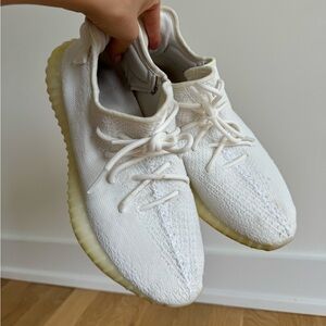 Men’s Adidas Yeezy Boost 350 V2 Cream White/Triple White Size 10 Authentic